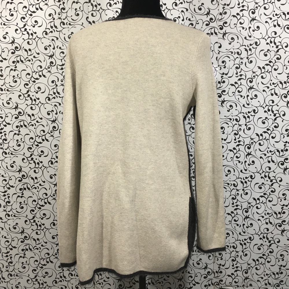 Nic + Zoe Beige pullover sweater - Picture 3 of 6